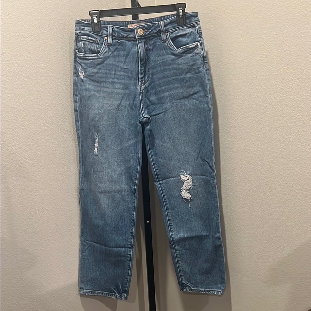 Kut from the Kloth Blue Ankle Cropped Jeans